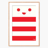 FriendsWithYou Red Stripe Archival Print
