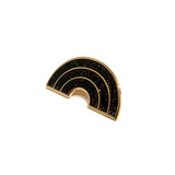 Mono Rainbow Lapel Pin (Black)