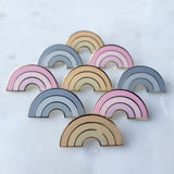 Mono Rainbow Lapel Pin (Grey)